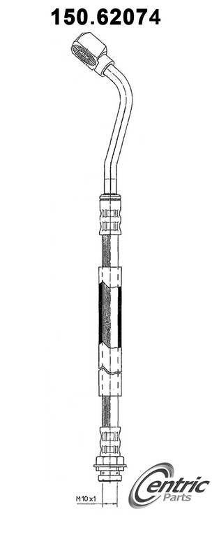 centric parts brake hose  frsport 150.62074