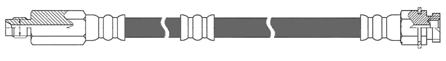 centric parts brake hose  frsport 150.62093