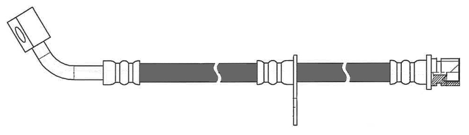 centric parts brake hose  frsport 150.62179