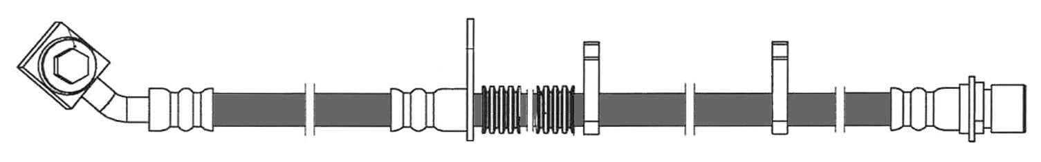 centric parts brake hose  frsport 150.62189