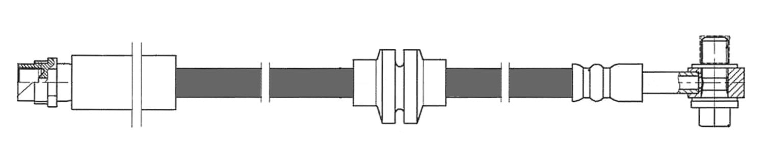 centric parts brake hose  frsport 150.62193