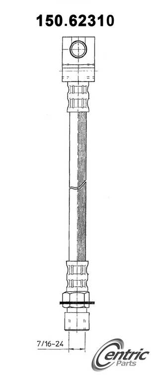 centric parts brake hose  frsport 150.62310