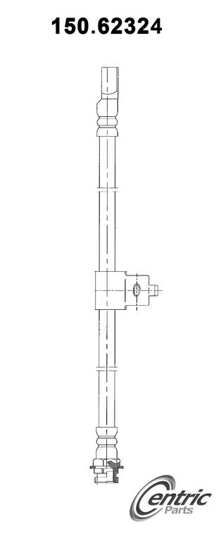 centric parts brake hose  frsport 150.62324