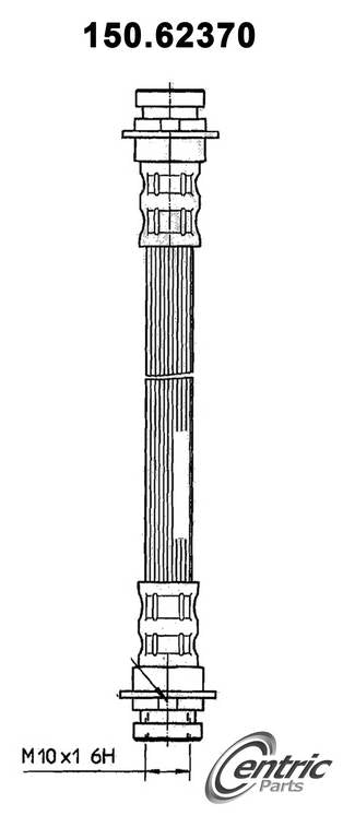 centric parts brake hose  frsport 150.62370