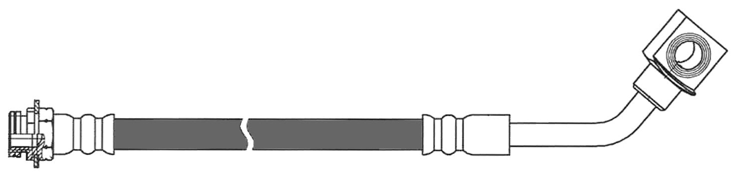 centric parts brake hose  frsport 150.62393