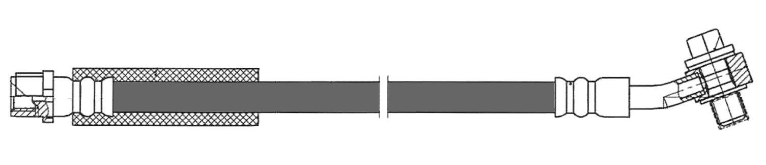 StopTech Brake Hose  top view frsport 150.62470