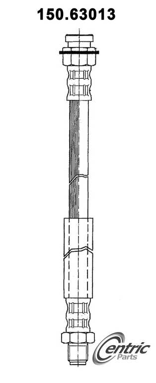 Centric Parts Brake Hose  top view frsport 150.63013
