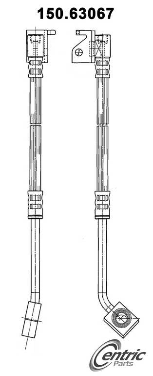 centric parts brake hose  frsport 150.63067