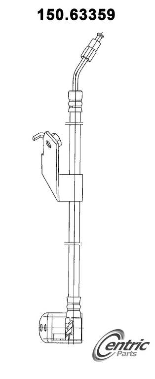 Centric Parts Brake Hose  top view frsport 150.63359