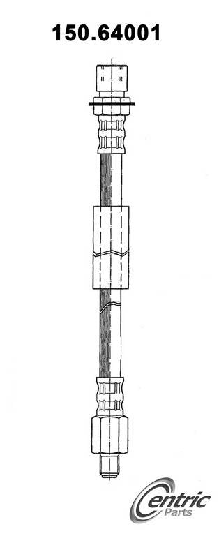 centric parts brake hose  frsport 150.64001