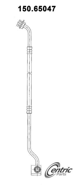 Centric Parts Brake Hose  top view frsport 150.65047