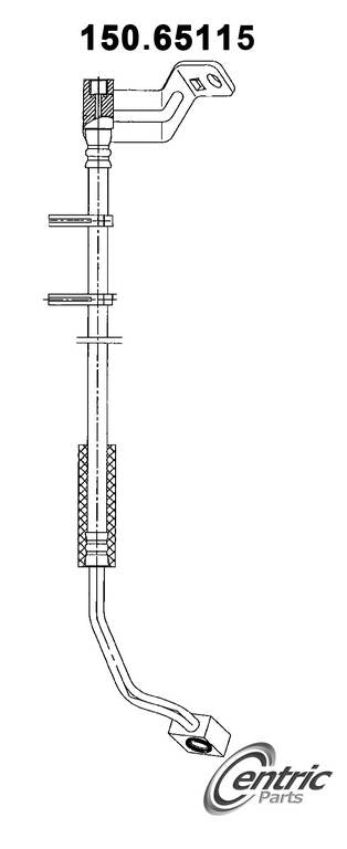 centric parts brake hose  frsport 150.65115