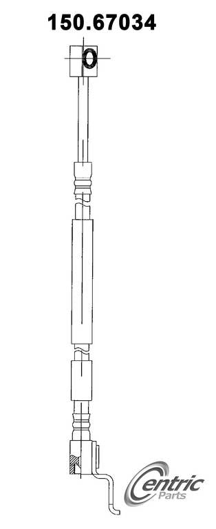 centric parts brake hose  frsport 150.67034