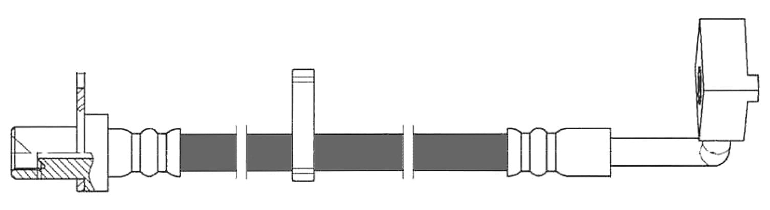 centric parts brake hose  frsport 150.67120