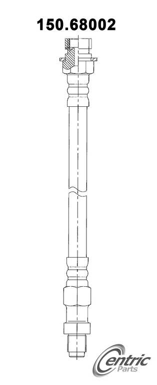 centric parts brake hose  frsport 150.68002