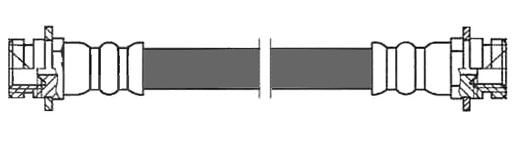 StopTech Brake Hose  top view frsport 150.69304