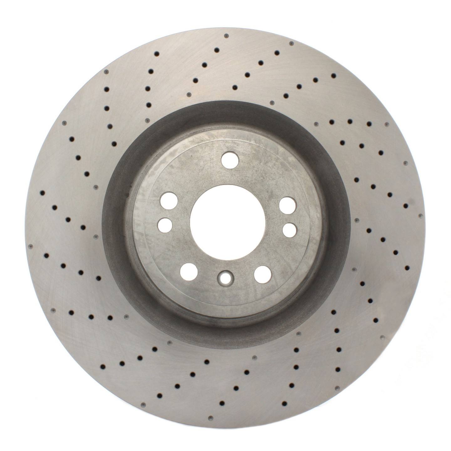 C-Tek Standard Drilled and Slotted Brake Rotor  top view frsport 227.35136