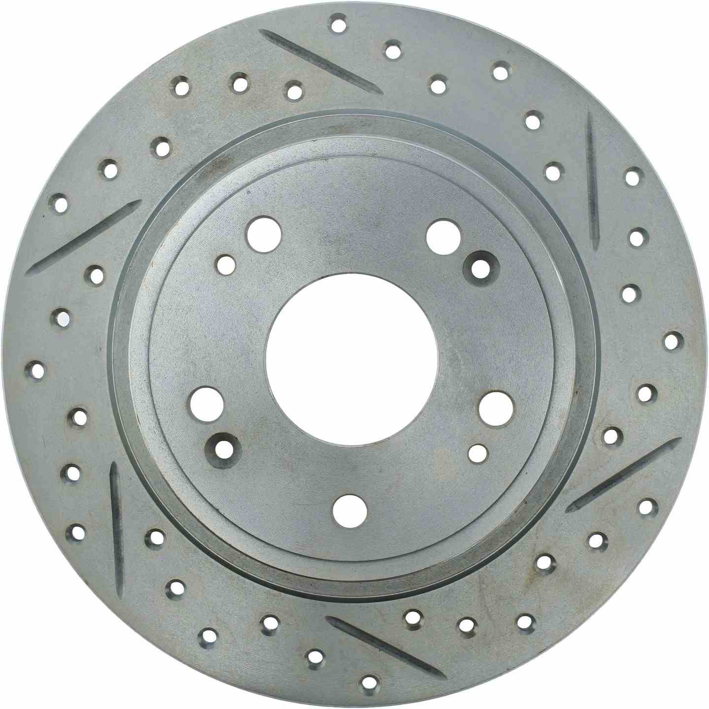 StopTech Select Sport Drilled and Slotted Brake Rotor Rear Left  top view frsport 227.40068L