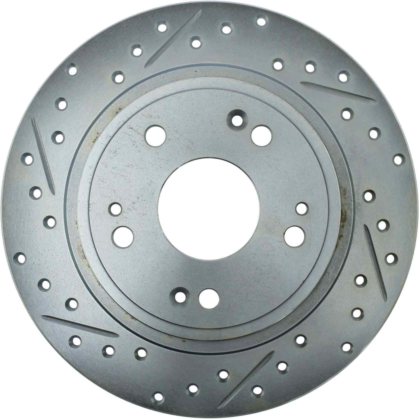 StopTech Select Sport Drilled and Slotted Brake Rotor Rear Right  top view frsport 227.40068R