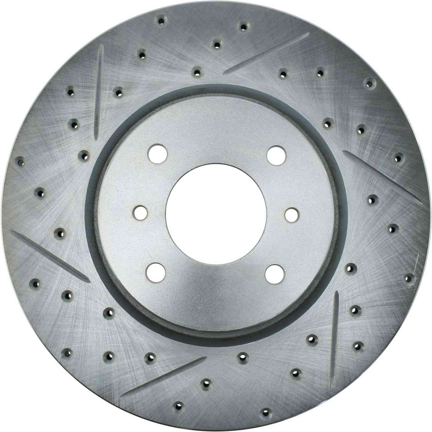 StopTech Select Sport Drilled and Slotted Brake Rotor Front Right  top view frsport 227.42083R