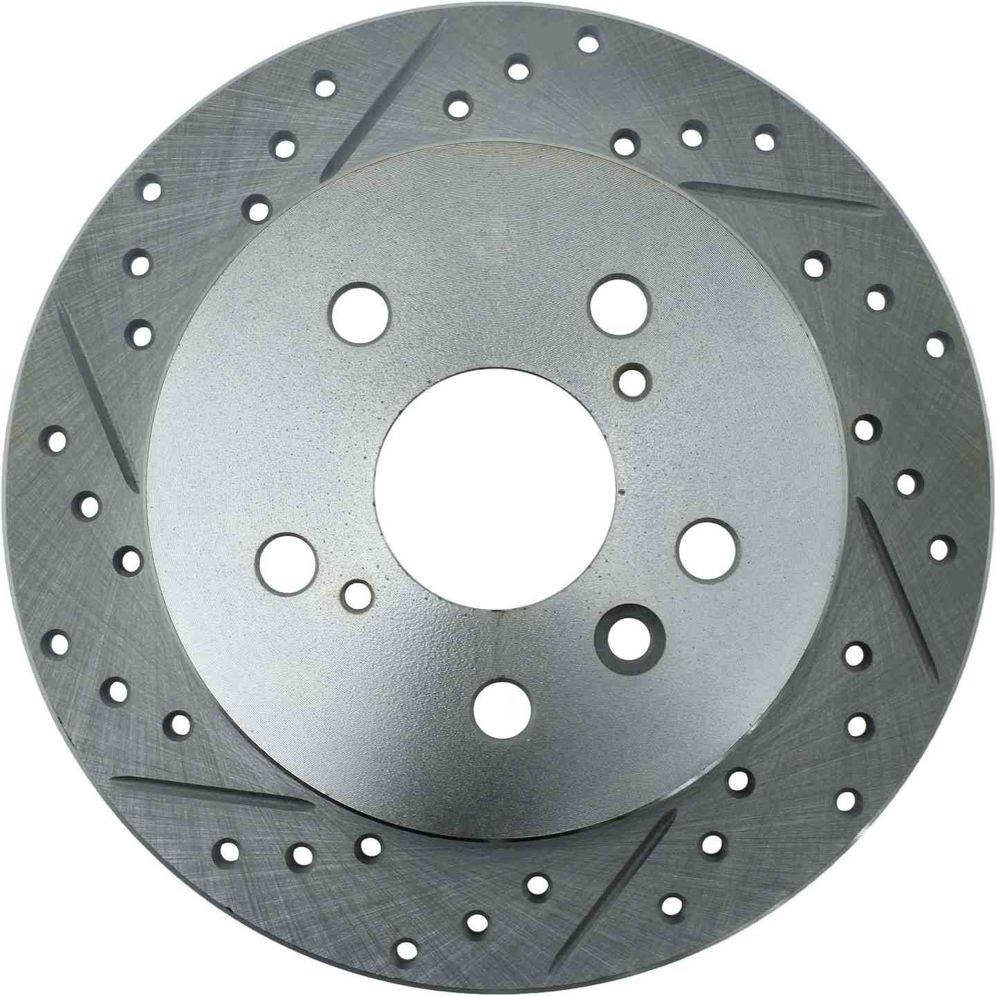 StopTech Select Sport Drilled and Slotted Brake Rotor Rear Right  top view frsport 227.44144R