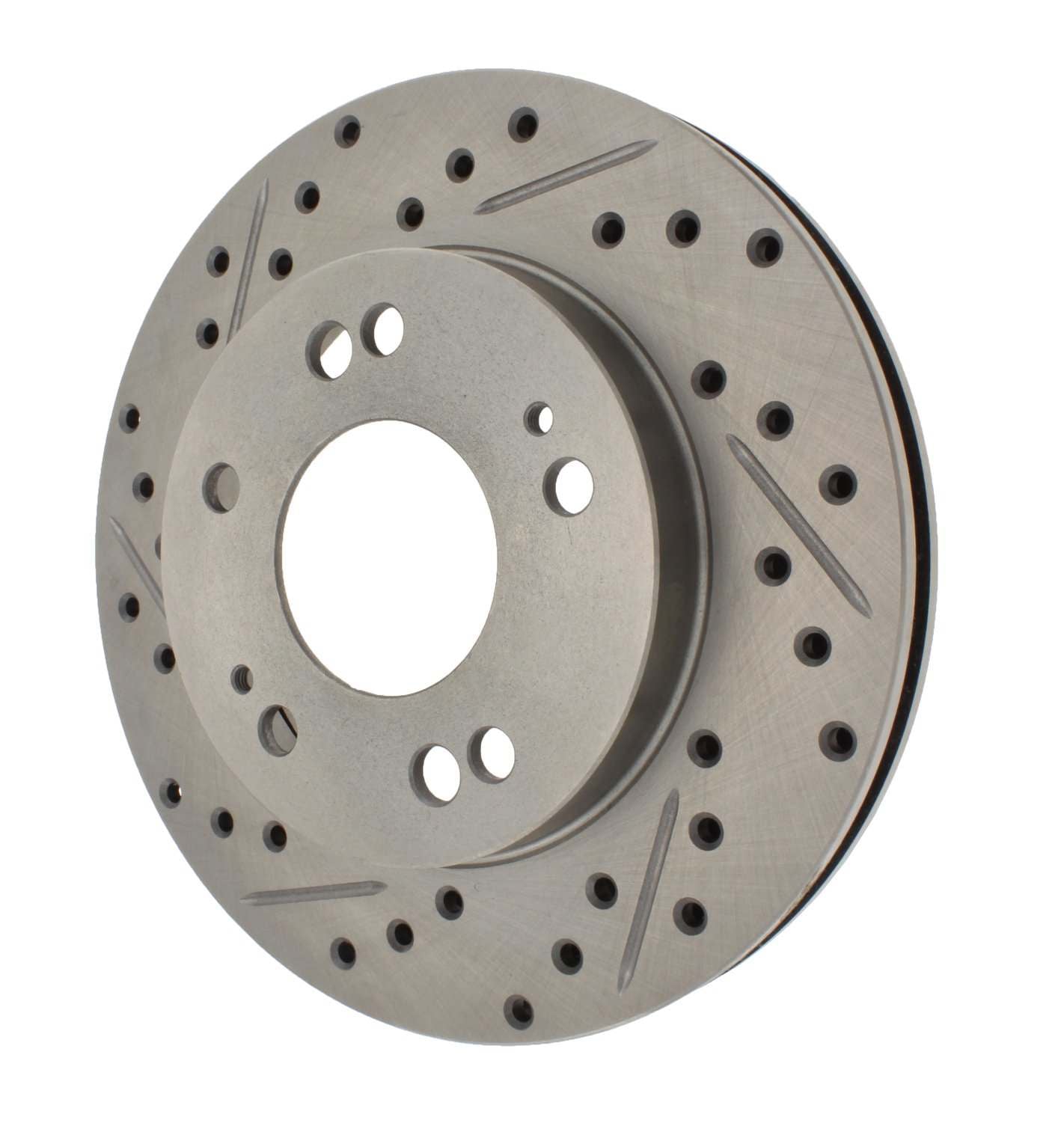 stoptech select sport drilled and slotted brake rotor front right  frsport 227.46042r