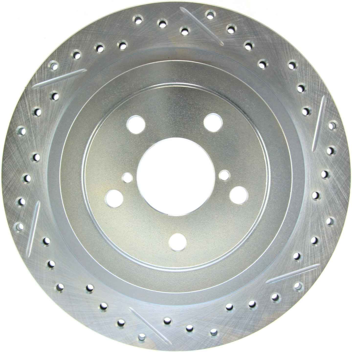 StopTech Select Sport Drilled and Slotted Brake Rotor Rear Left  top view frsport 227.47025L