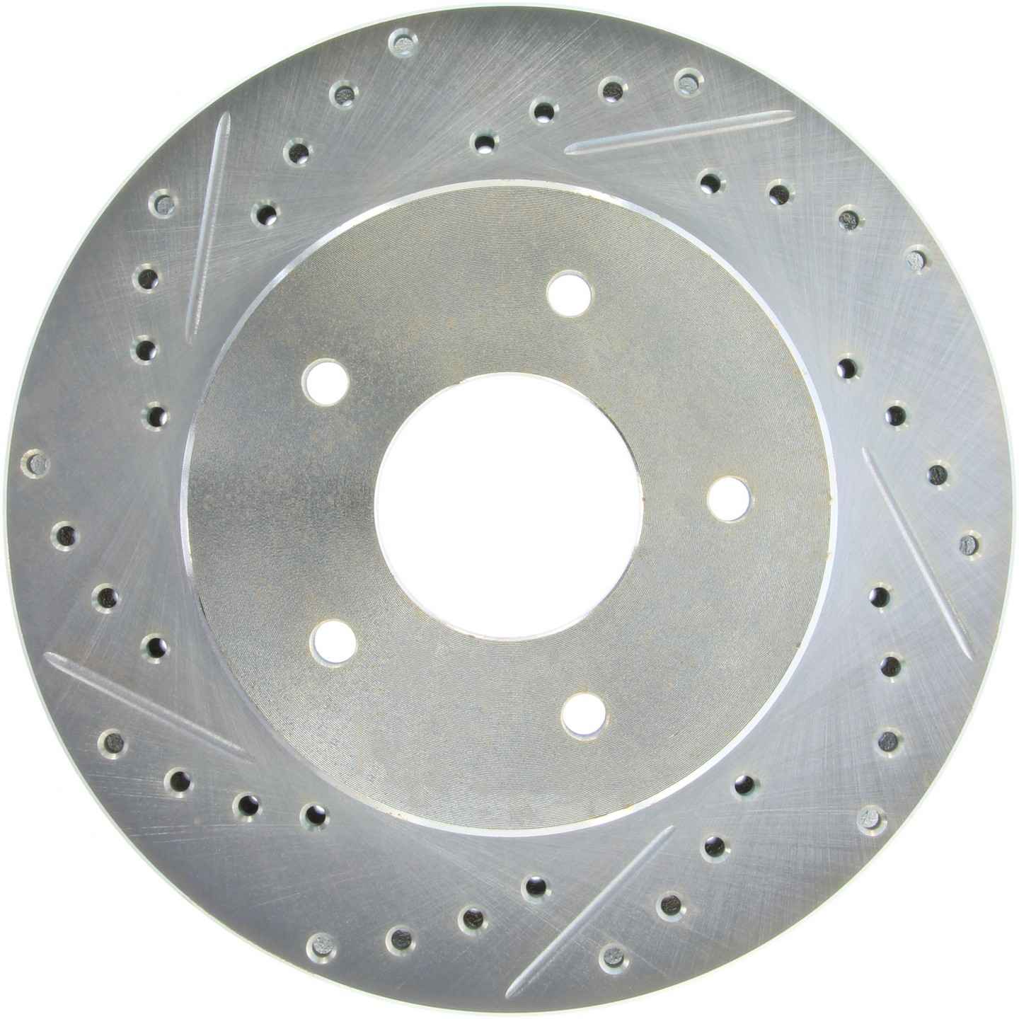 StopTech Select Sport Drilled and Slotted Brake Rotor Front Right  top view frsport 227.62010R