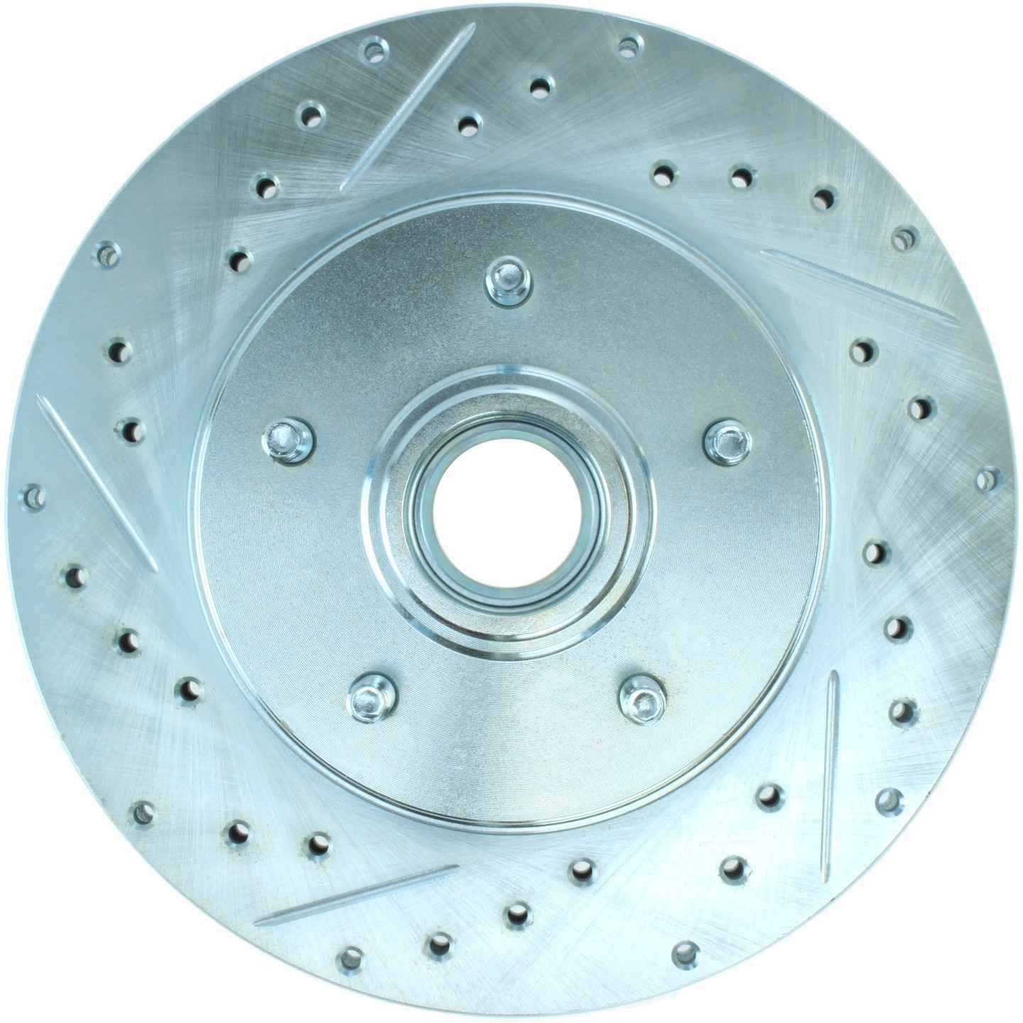 StopTech Select Sport Drilled and Slotted Brake Rotor Front Right  top view frsport 227.62035R