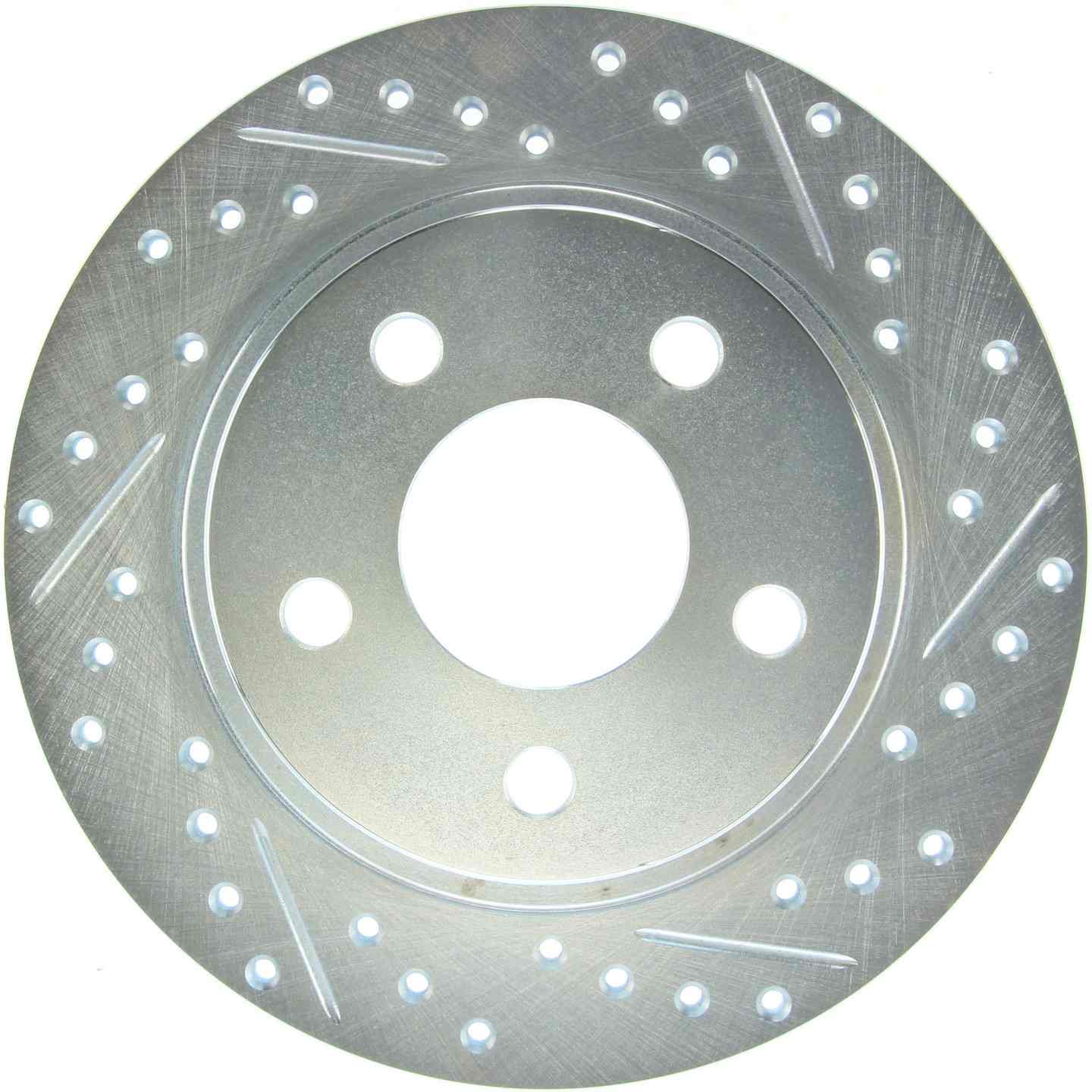 StopTech Select Sport Drilled and Slotted Brake Rotor Rear Left  top view frsport 227.62045L