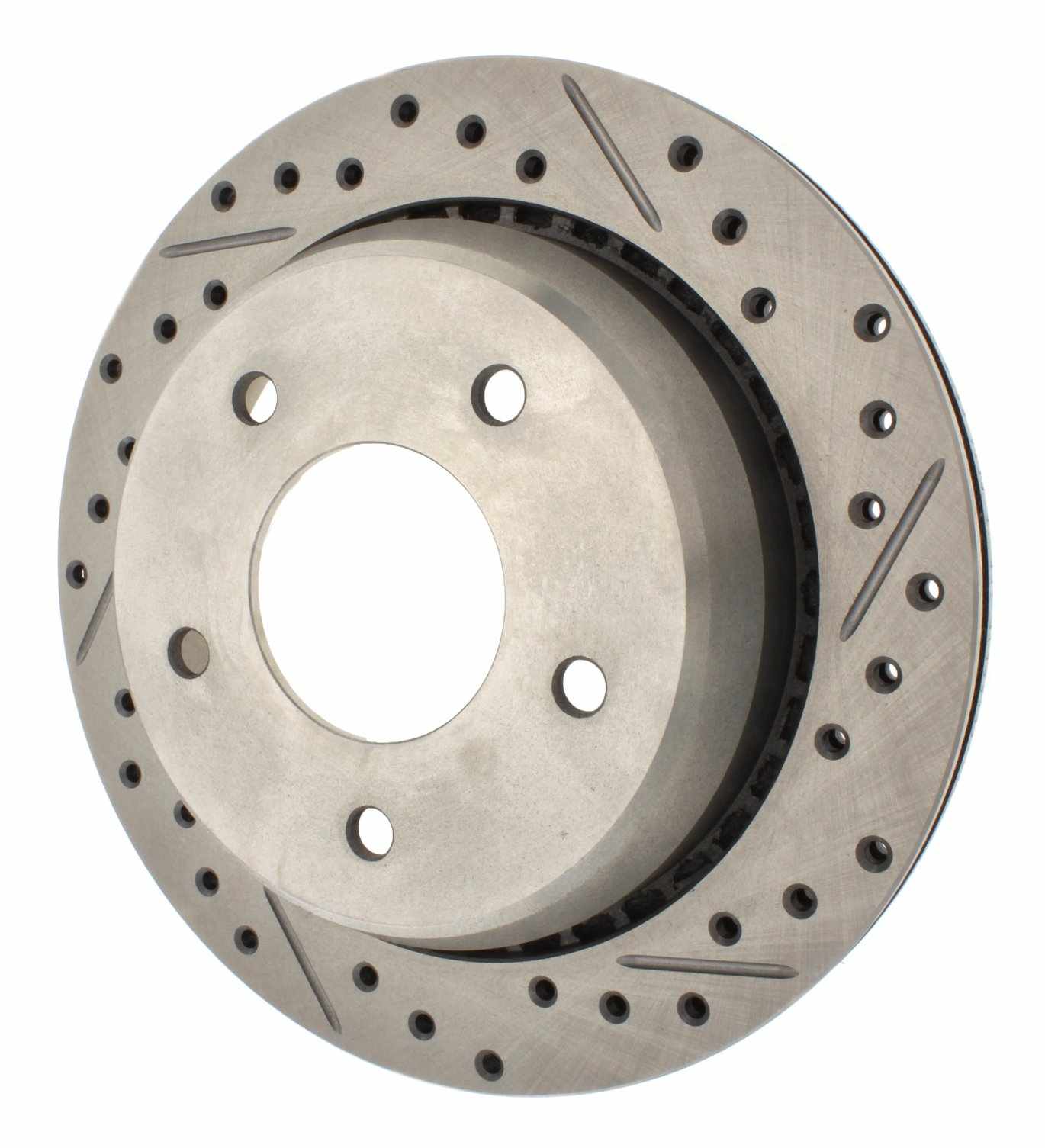 stoptech select sport drilled and slotted brake rotor rear left  frsport 227.62053l