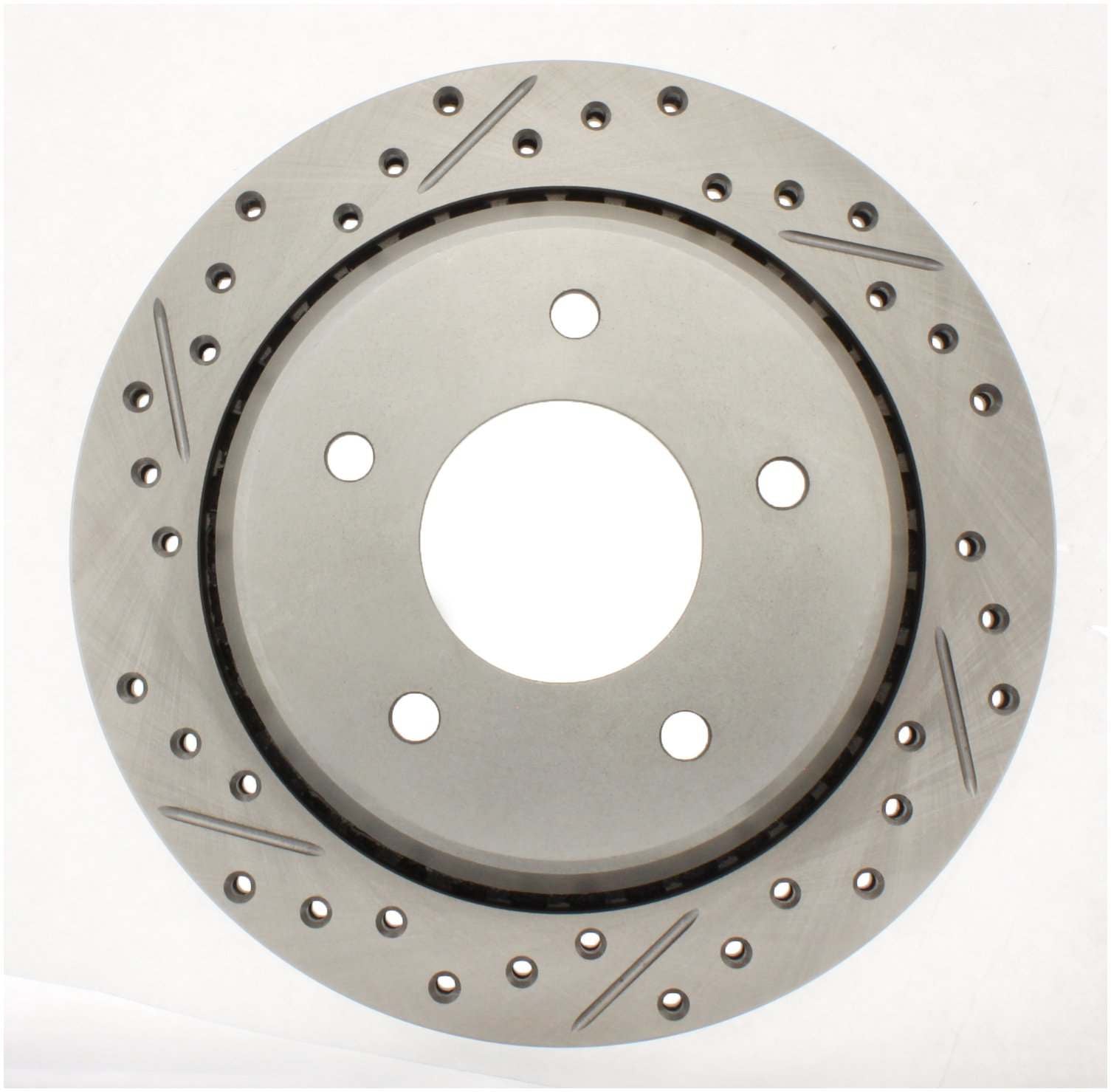 StopTech Select Sport Drilled and Slotted Brake Rotor Rear Right  top view frsport 227.62053R