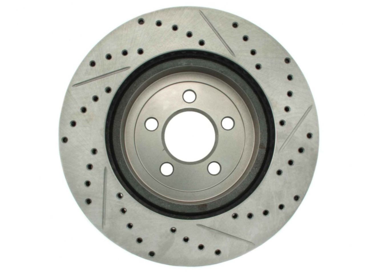 StopTech Select Sport Drilled And Slotted Brake Rotor; Front Right