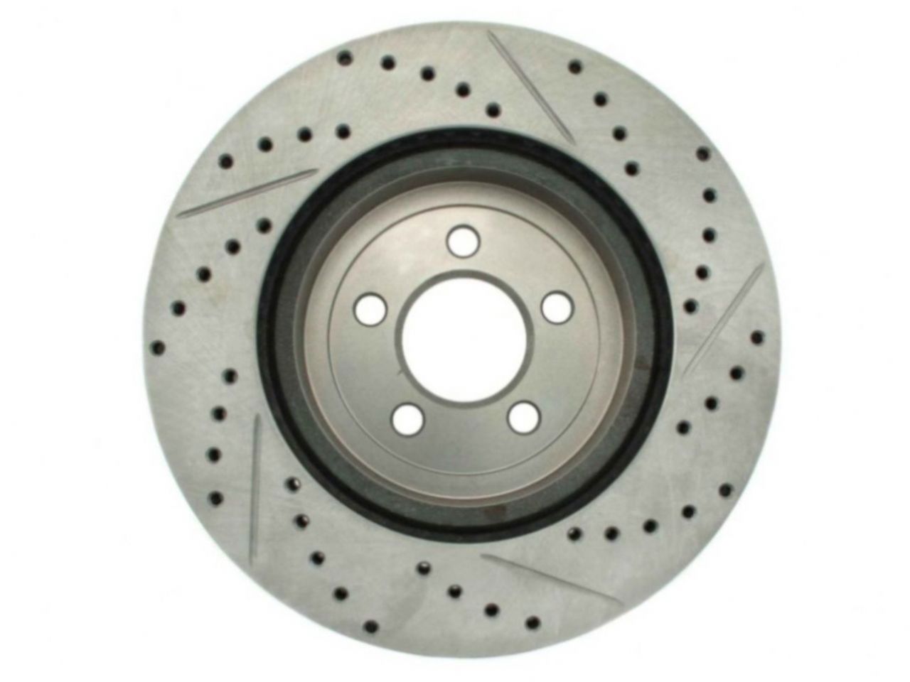 StopTech Select Sport Drilled And Slotted Brake Rotor; Front Right