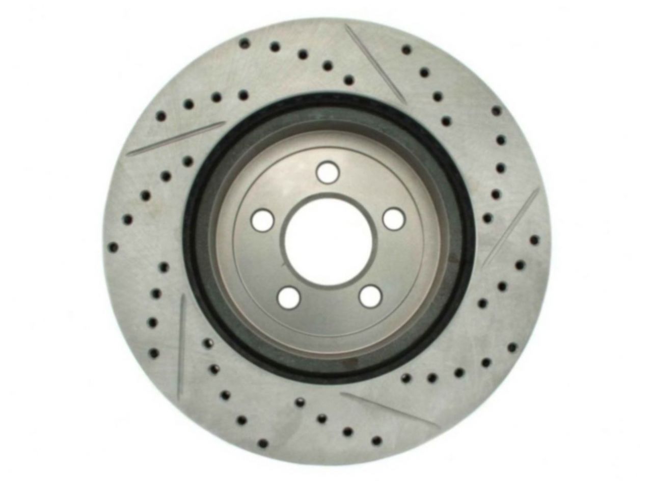 StopTech Select Sport Drilled And Slotted Brake Rotor; Front Right