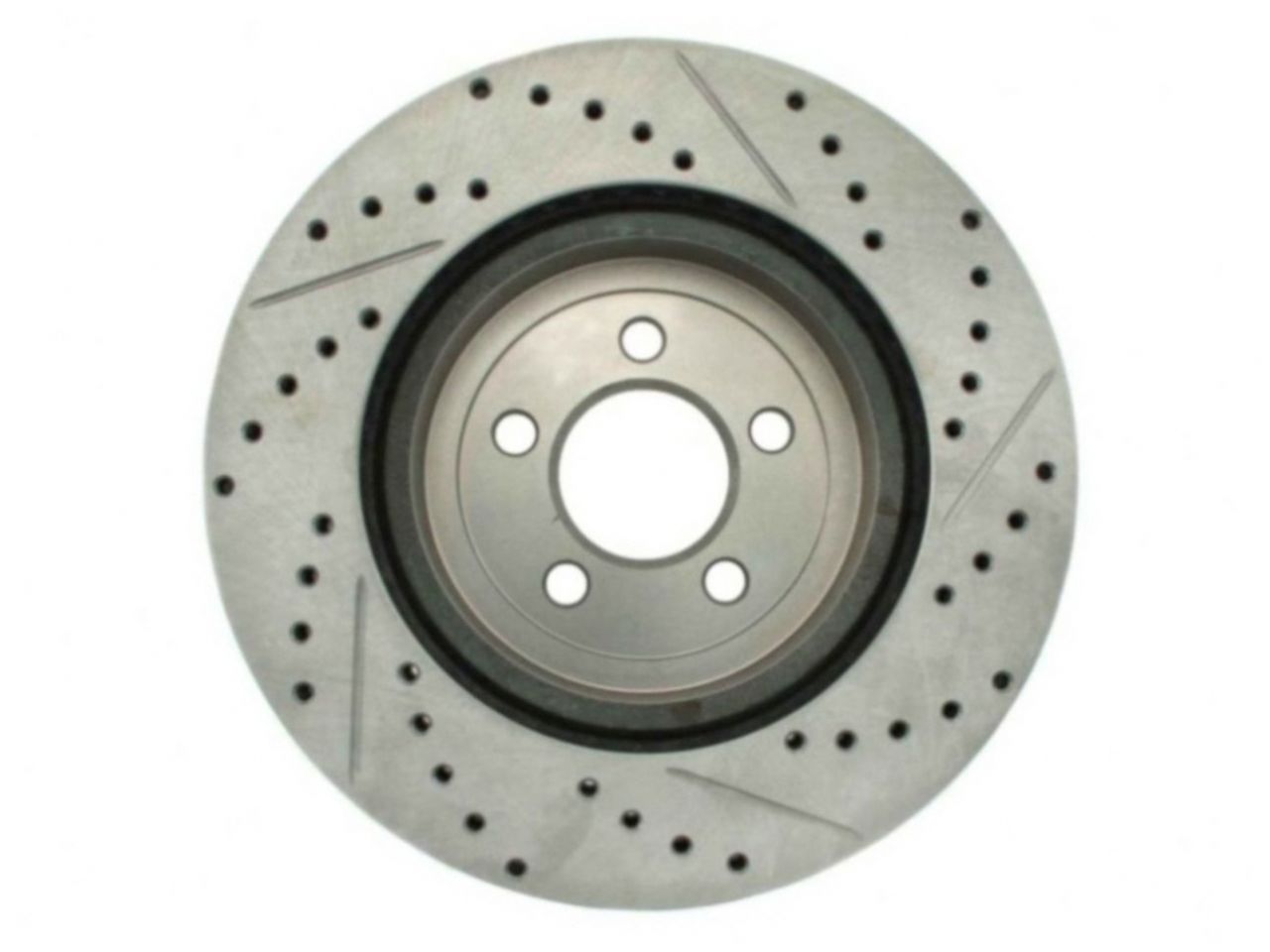 StopTech Select Sport Drilled And Slotted Brake Rotor; Front Right