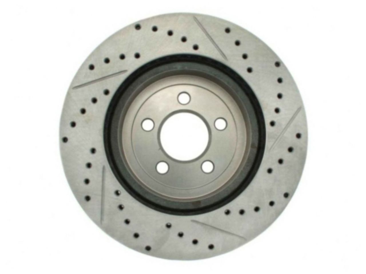 StopTech Select Sport Drilled And Slotted Brake Rotor; Front Right