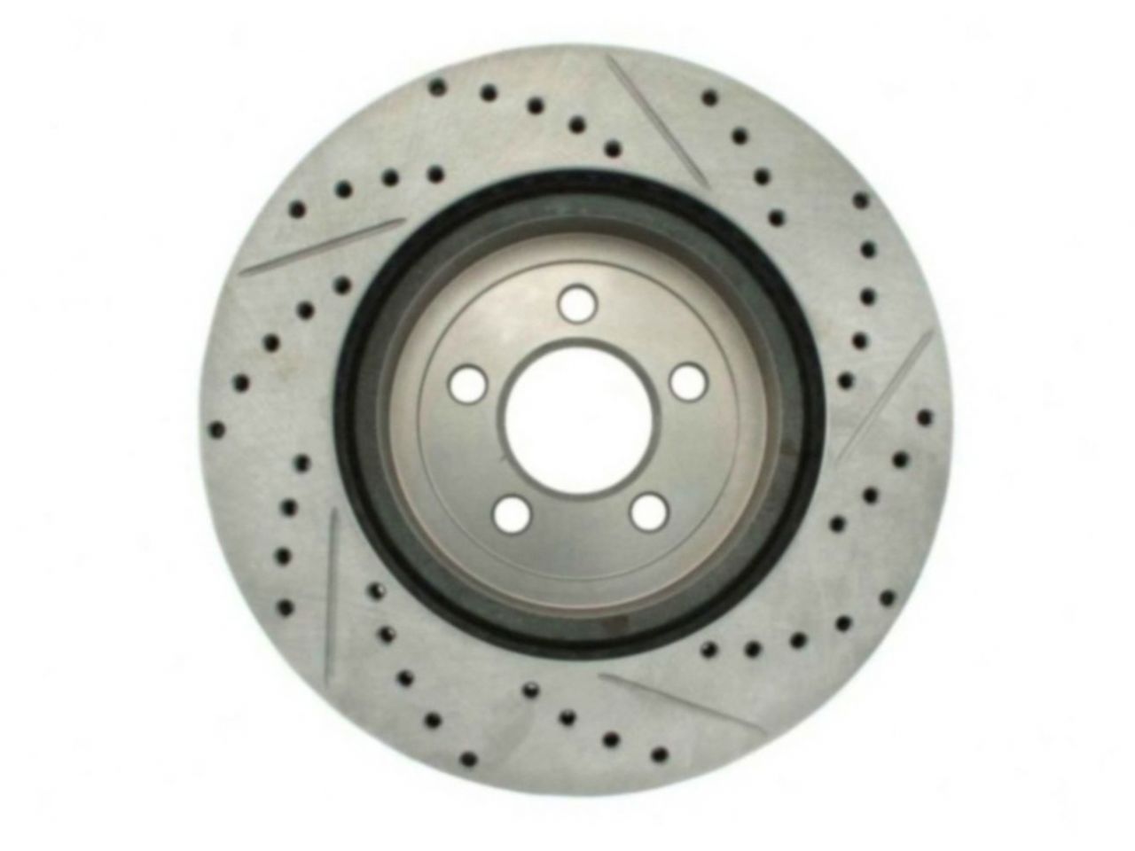 StopTech Select Sport Drilled And Slotted Brake Rotor; Front Right