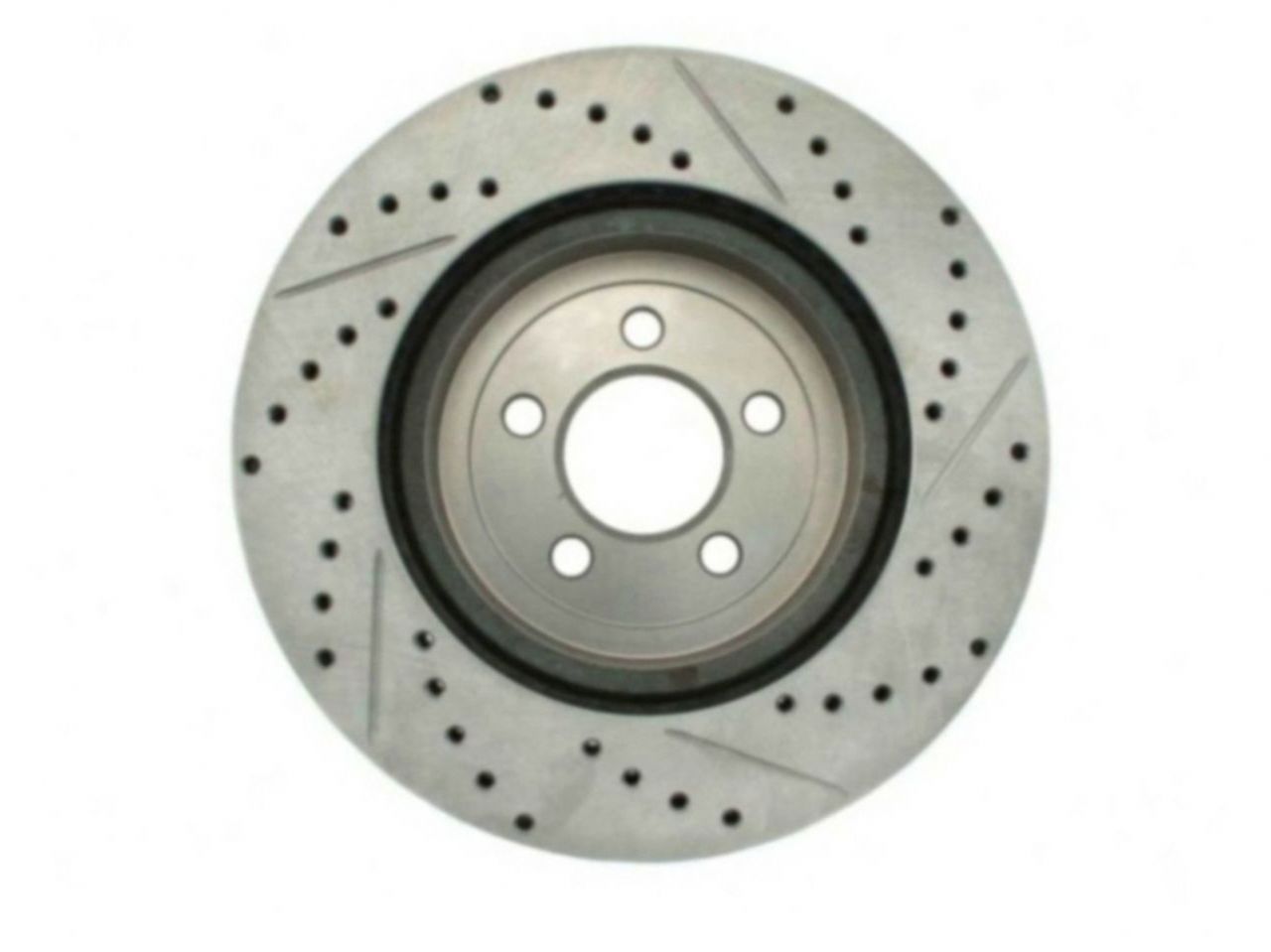 StopTech Select Sport Drilled And Slotted Brake Rotor; Front Right