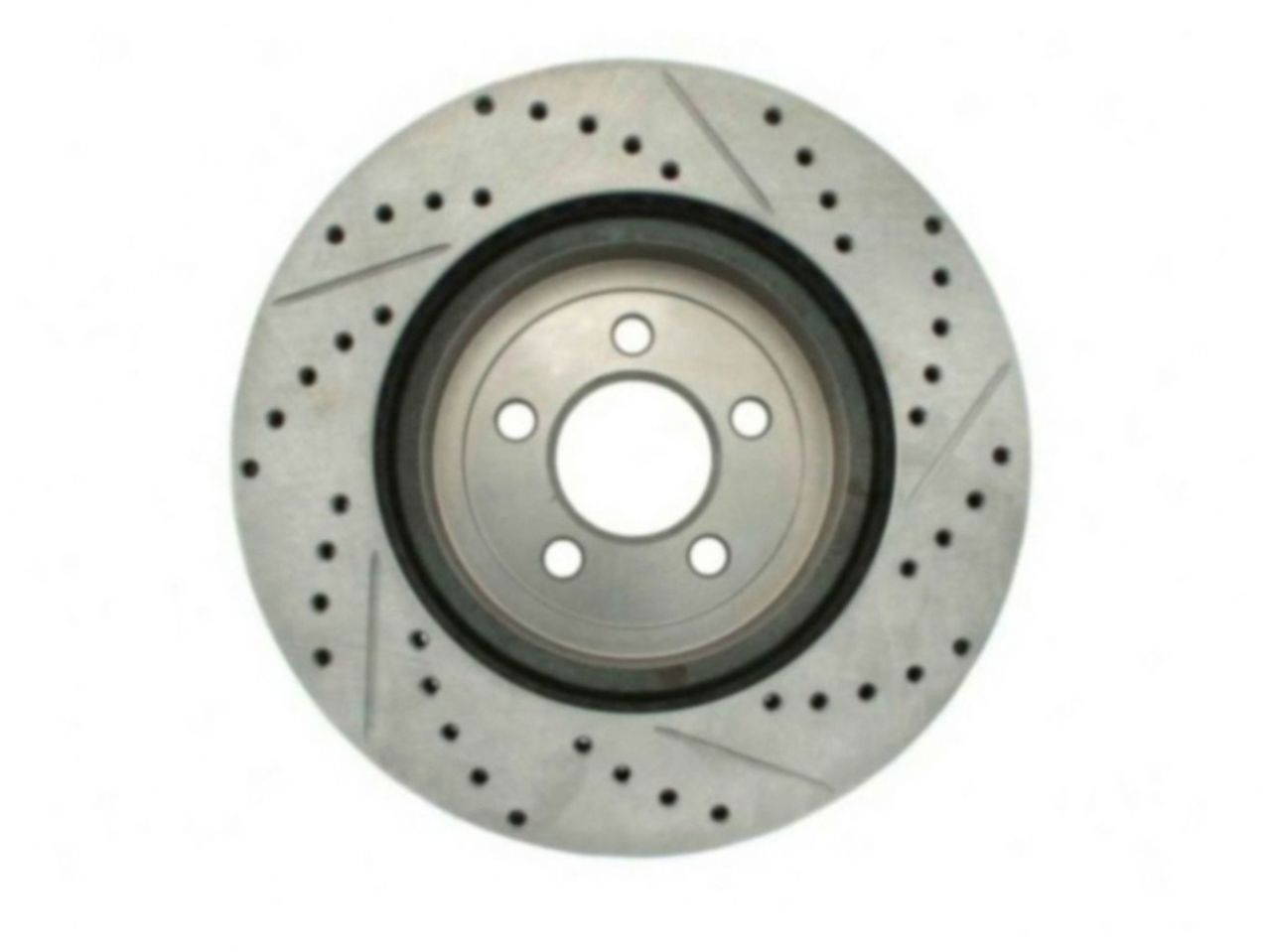 StopTech Select Sport Drilled And Slotted Brake Rotor; Front Right