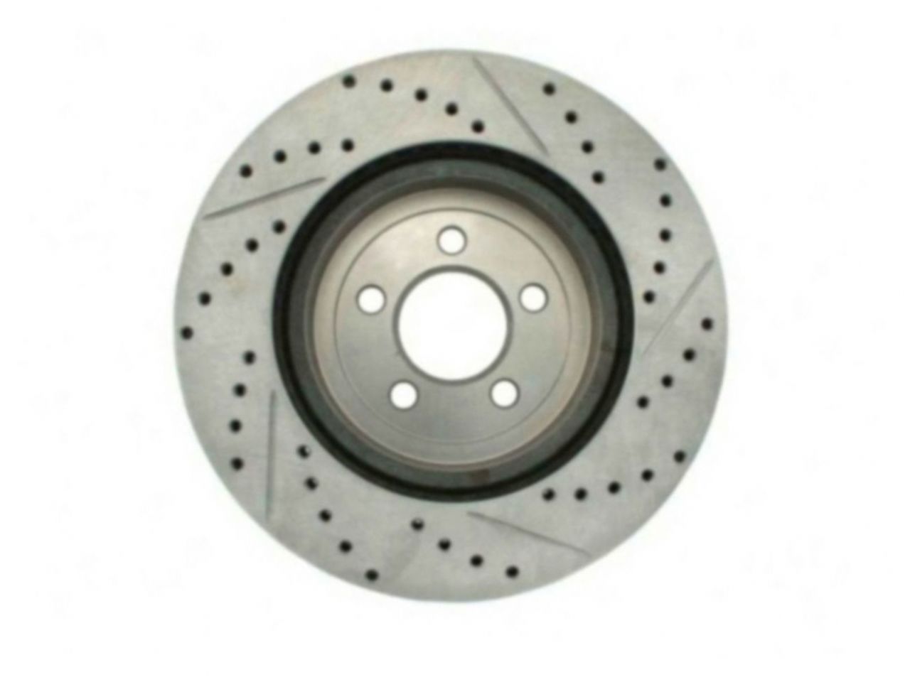 StopTech Select Sport Drilled And Slotted Brake Rotor; Front Right