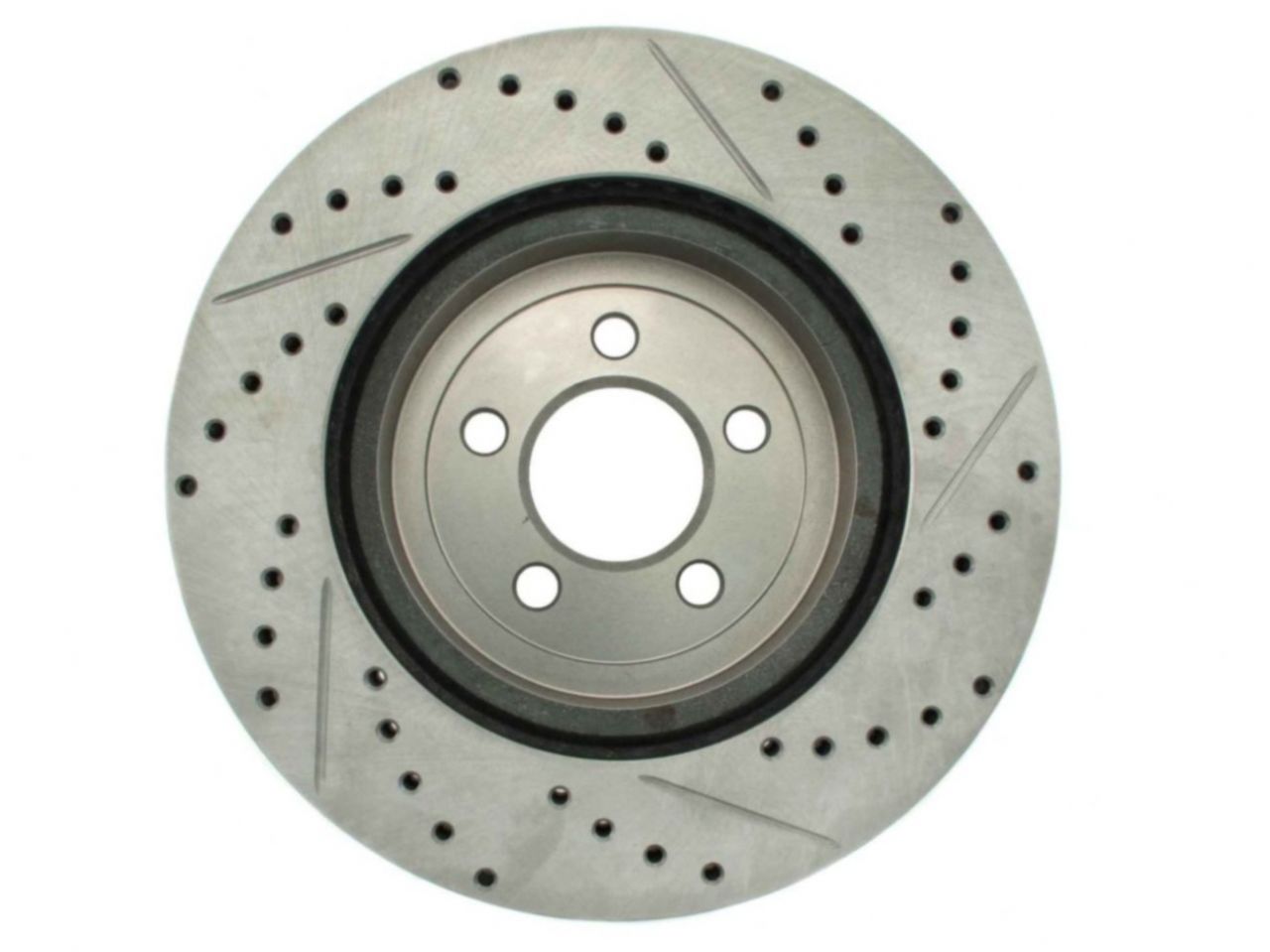 StopTech Select Sport Drilled And Slotted Brake Rotor; Front Right