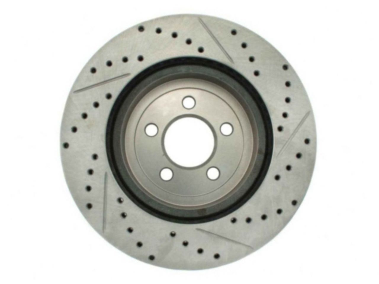 StopTech Select Sport Drilled And Slotted Brake Rotor; Front Right