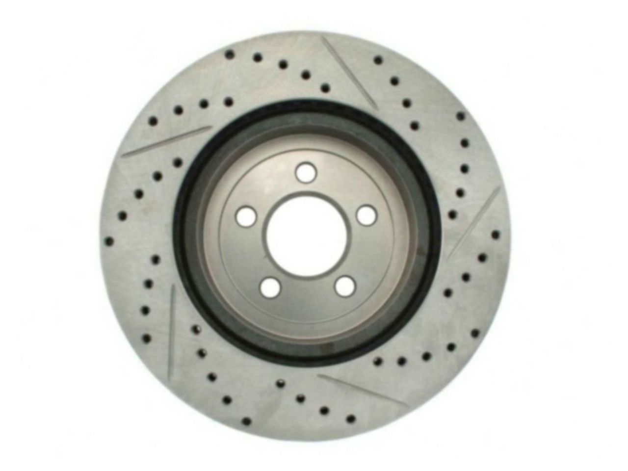 StopTech Select Sport Drilled And Slotted Brake Rotor; Front Right