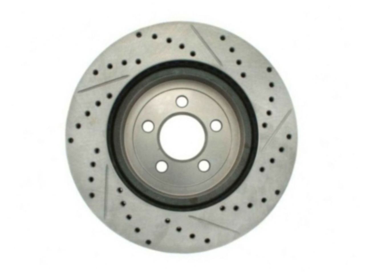 StopTech Select Sport Drilled And Slotted Brake Rotor; Front Right