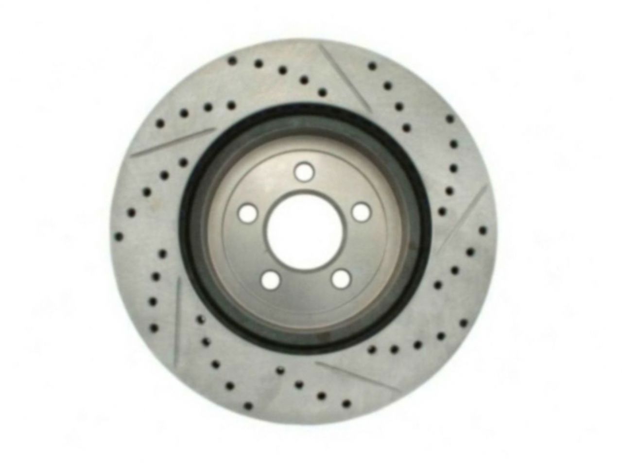 StopTech Select Sport Drilled And Slotted Brake Rotor; Front Right