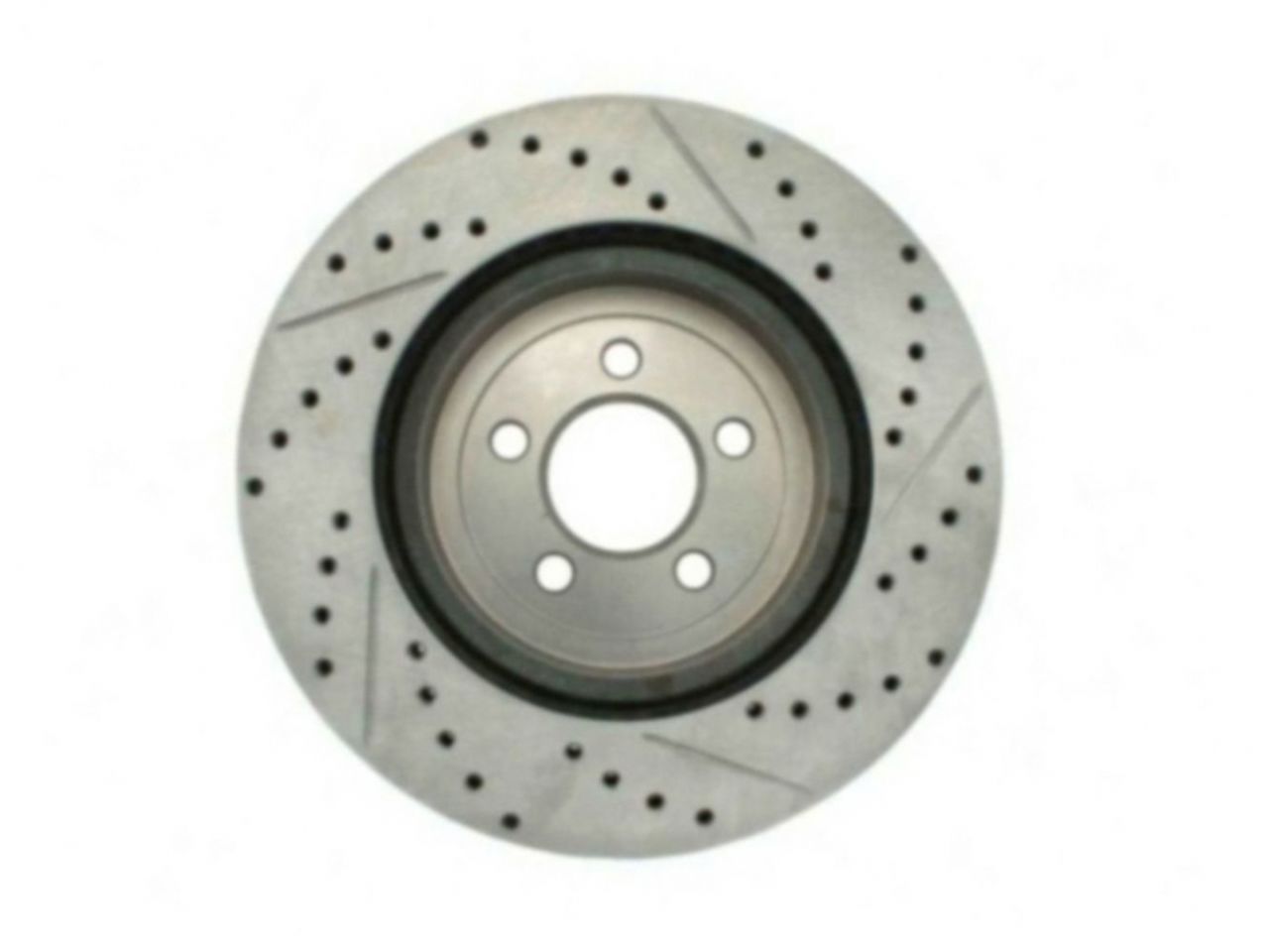 StopTech Select Sport Drilled And Slotted Brake Rotor; Front Right