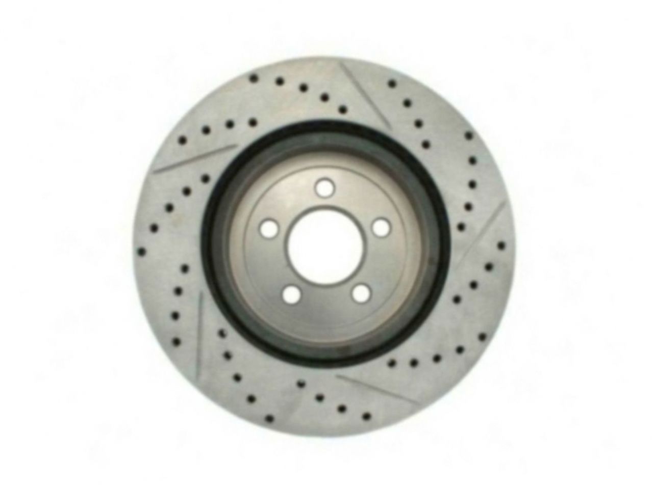 StopTech Select Sport Drilled And Slotted Brake Rotor; Front Right