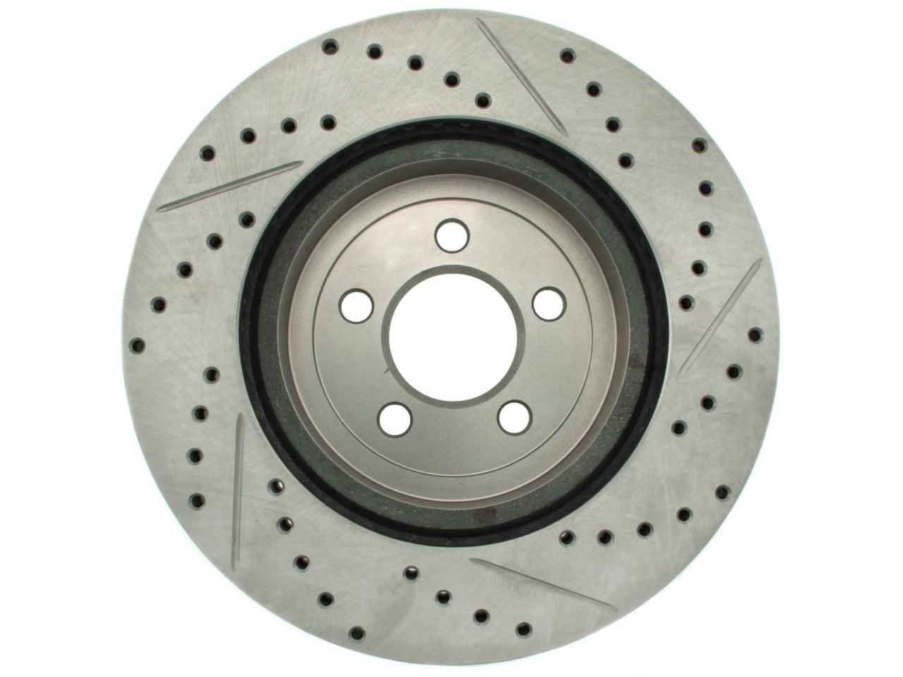 StopTech Select Sport Drilled And Slotted Brake Rotor; Front Right