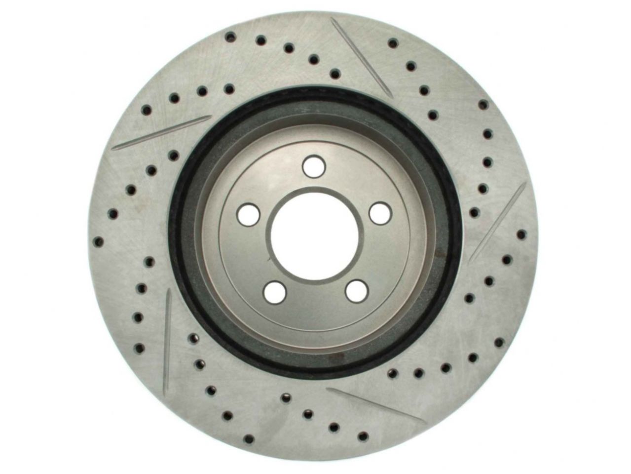 StopTech Select Sport Drilled And Slotted Brake Rotor; Front Right